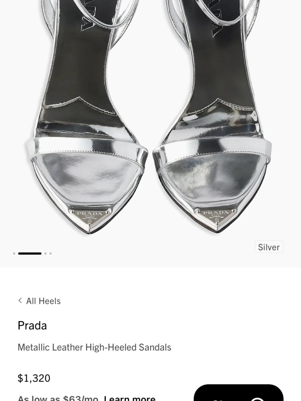 Prada Beige Suede Pointed-Toe Ankle-Strap Heel - Picture 3 of 3
